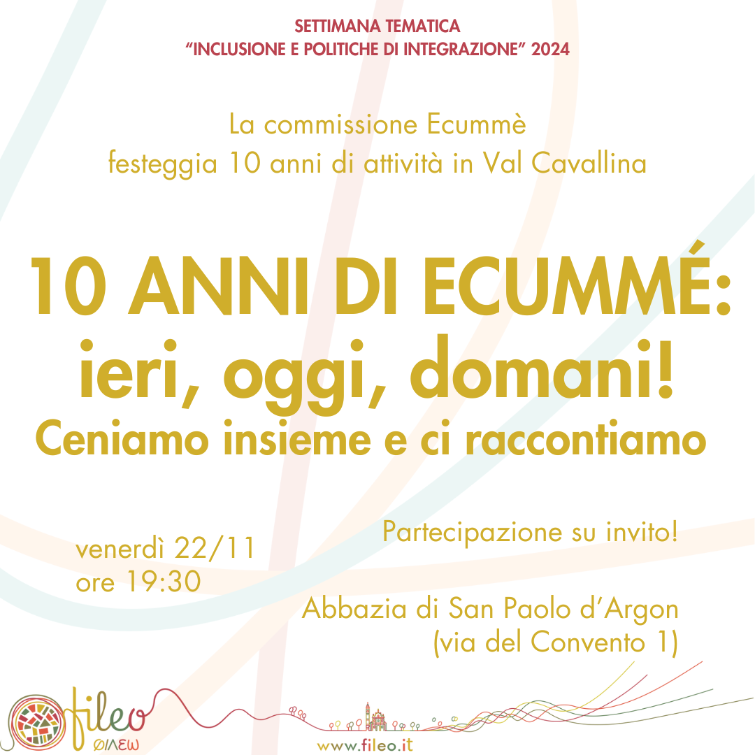 10 anni ecummé cena su invito